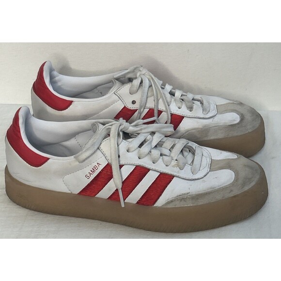 Adidas Samba OG Red Scarlet White Gum Shoes ID0438 Women's Size
